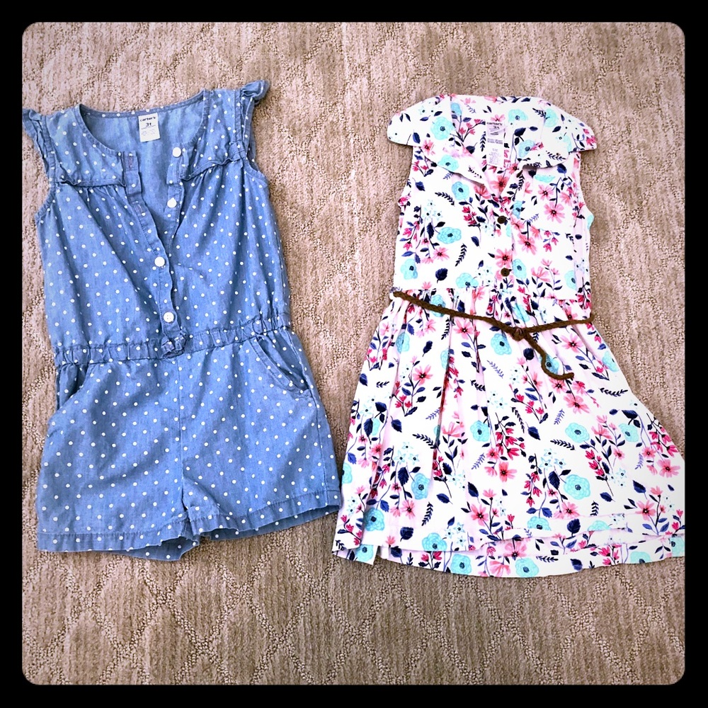 3T Carter’s Romper and Dress